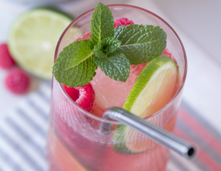 Raspberry Lime Rum Punch